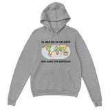 Sudadera con Capucha Unisex Estampado de Gato "Atlas Felino" Michilandia | La tienda online de los fans de gatos