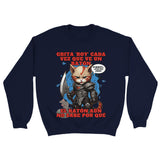 Sudadera Unisex Estampado de Gato "Kitty of War" Michilandia | La tienda online de los amantes de gatos