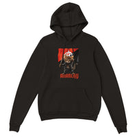 Sudadera con Capucha Unisex Estampado de Gato "Miaunarchy Biker" Michilandia