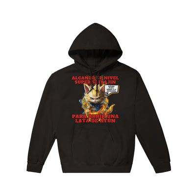 Sudadera con capucha unisex estampado de gato "Super Saiyajin Felino" Michilandia | La tienda online de los amantes de gatos