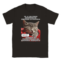 Camiseta Unisex Estampado de Gato 