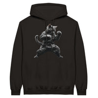 Sudadera con Capucha Unisex Estampado de Gato 