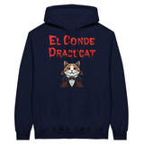 Sudadera con Capucha Unisex Estampado de Gato "Conde Dracucat" Michilandia | La tienda online de los fans de gatos