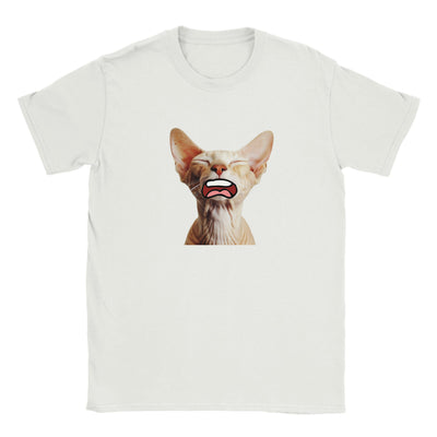 Camiseta Junior Unisex Estampado de Gato "Sphynx Somnoliento" Michilandia