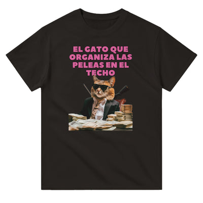 Camiseta Unisex Estampado de Gato "Don Miau" Michilandia | La tienda online de los fans de gatos