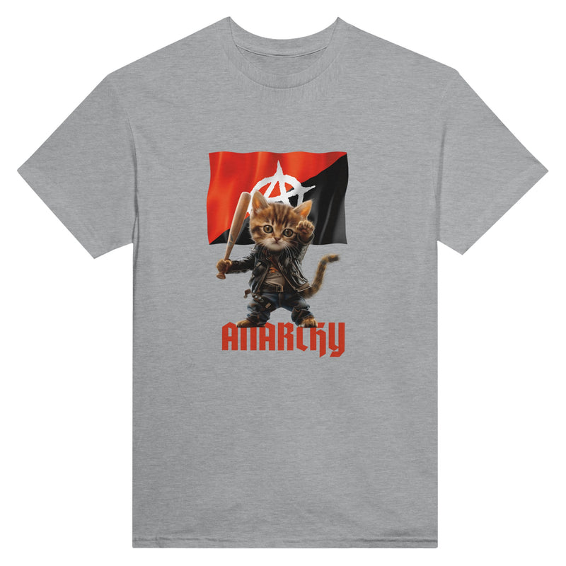 Camiseta Unisex Estampado de Gato "Miaunarchy Biker" Michilandia