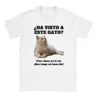 Camiseta unisex estampado de gato "Gato del Día" Michilandia | La tienda online de los fans de gatos
