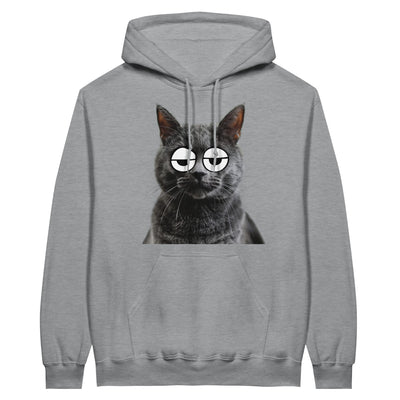 Sudadera con Capucha Unisex Estampado de Gato "Somnoliento Chartreux" Michilandia