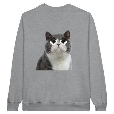 Sudadera Unisex Estampado de Gato "Triste pero Gracioso" Michilandia