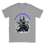 Camiseta unisex estampado de gato "El arte shinobi felino"