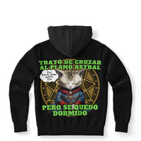 Sudadera deportiva con capucha unisex estampado de gato "Doctor Miau" Subliminator