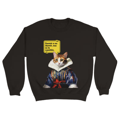 Sudadera unisex estampado de gato 