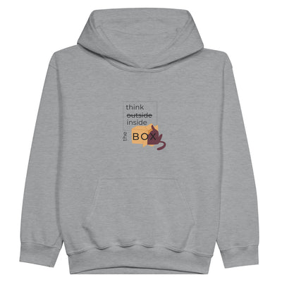 Sudadera con capucha júnior estampado de gato "Innovación Gatuna" Michilandia | La tienda online de los fans de gatos