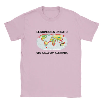 Camiseta Junior Unisex Estampado de Gato "Atlas Felino" Michilandia | La tienda online de los fans de gatos