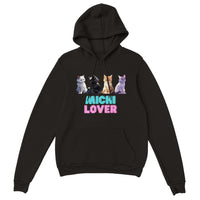 Sudadera con capucha unisex estampado de gato "Michi Lover" v4