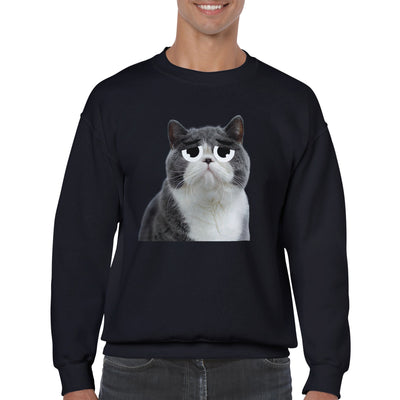 Sudadera Unisex Estampado de Gato 