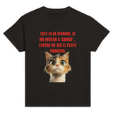 Camiseta Junior Unisex Estampado de Gato "Cita Gatuna" Michilandia | La tienda online de los fans de gatos