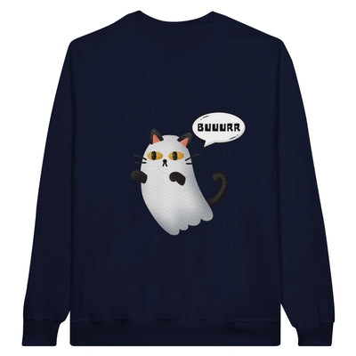 Sudadera Unisex Estampado de Gato "Fantasma Miaurador" Michilandia | La tienda online de los fans de gatos