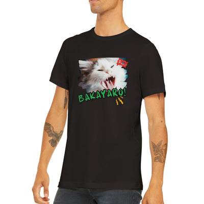 Camiseta unisex estampado de gato "Grito Meme" Michilandia | La tienda online de los amantes de gatos