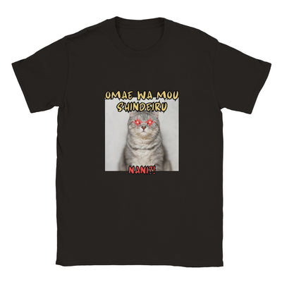 Camiseta unisex estampado de gato 