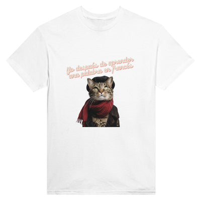 Camiseta Unisex Estampado de Gato "Top Chat" Michilandia | La tienda online de los fans de gatos