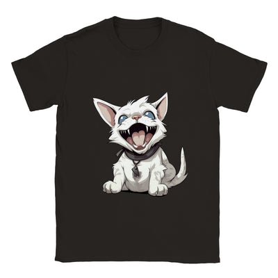 Camiseta unisex estampado de gato "Caricatura Gatuna" Gelato