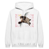 Sudadera con Capucha Unisex Estampado de Gato "Ángel de Pelaje" Michilandia | La tienda online de los fans de gatos