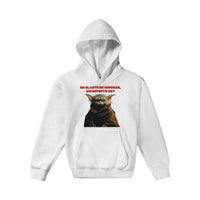 Sudadera con capucha júnior estampado de gato 