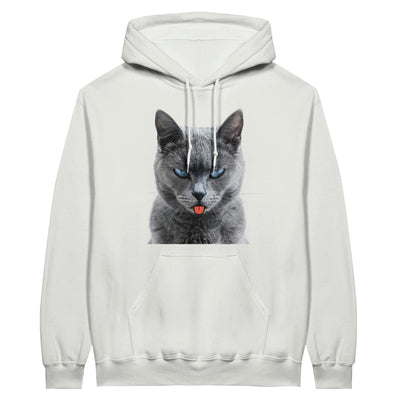 Sudadera con Capucha Unisex Estampado de Gato "Burla Felina" Michilandia