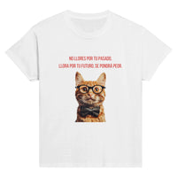 Camiseta Junior Unisex Estampado de Gato 