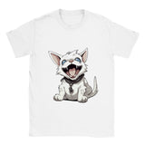 Camiseta unisex estampado de gato "Caricatura Gatuna" Gelato