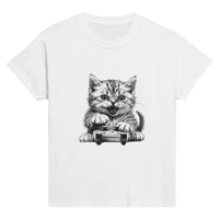 Camiseta Junior Unisex Estampado de Gato 