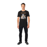 Camiseta unisex estampado de gato "Mundo pacífico" Gelato