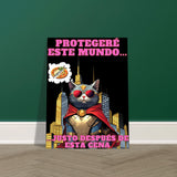 Panel de aluminio impresión de gato "Guardián de la Cena" Michilandia | La tienda online de los amantes de gatos