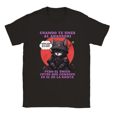 Camiseta unisex estampado de gato 