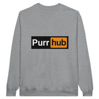 Sudadera Unisex Estampado de Gato "Purr Hub" Michilandia | La tienda online de los fans de gatos