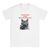 Camiseta Junior Unisex Estampado de Gato "Fotógrafo Miau" Michilandia