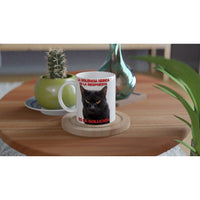 Taza Blanca con Impresión de Gato "Solución Felina" Michilandia | La tienda online de los fans de gatos