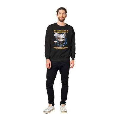 Sudadera unisex estampado de gato "Cyborg Kitty" Michilandia | La tienda online de los amantes de gatos