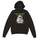 Sudadera con Capucha Unisex Estampado de Gato "Desinterés Felino" Michilandia | La tienda online de los fans de gatos