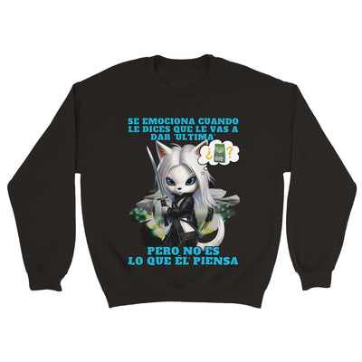 Sudadera Unisex Estampado de Gato 