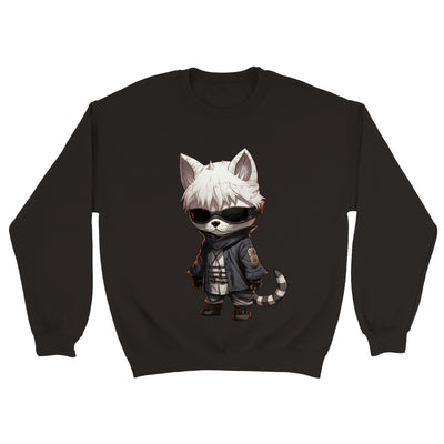 Sudadera unisex estampado de gato 