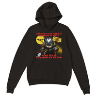 Sudadera con capucha unisex estampado de gato 