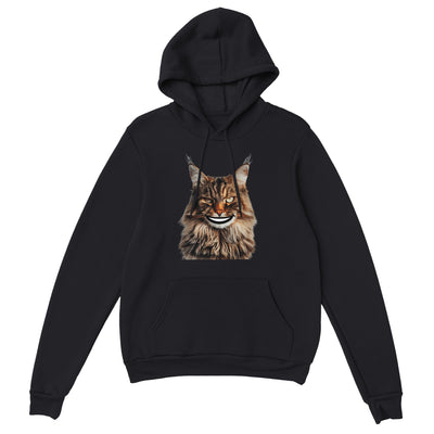 Sudadera con Capucha Unisex Estampado de Gato "Sonrisa de Maine Coon" Michilandia