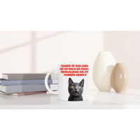Taza Blanca con Impresión de Gato "Membership" Michilandia | La tienda online de los fans de gatos