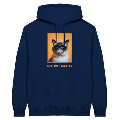 Sudadera con Capucha Unisex Estampado de Gato "Gruñón Sarcástico" Michilandia