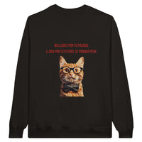 Sudadera Unisex Estampado de Gato 