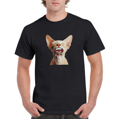 Camiseta Unisex Estampado de Gato 