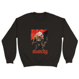 Sudadera Unisex Estampado de Gato "Miaunarchy Biker" Michilandia