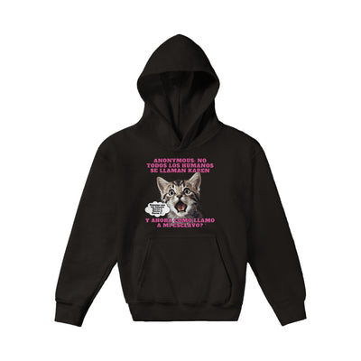 Sudadera con capucha júnior estampado de gato "El Gran Descubrimiento" Michilandia | La tienda online de los fans de gatos